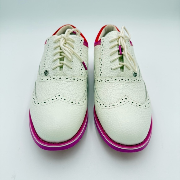 G/FORE G4 Women's Leather Limited Gallivanter Full Lace Up Golf‎ Shoes 11 NWOT - Picture 6 of 11